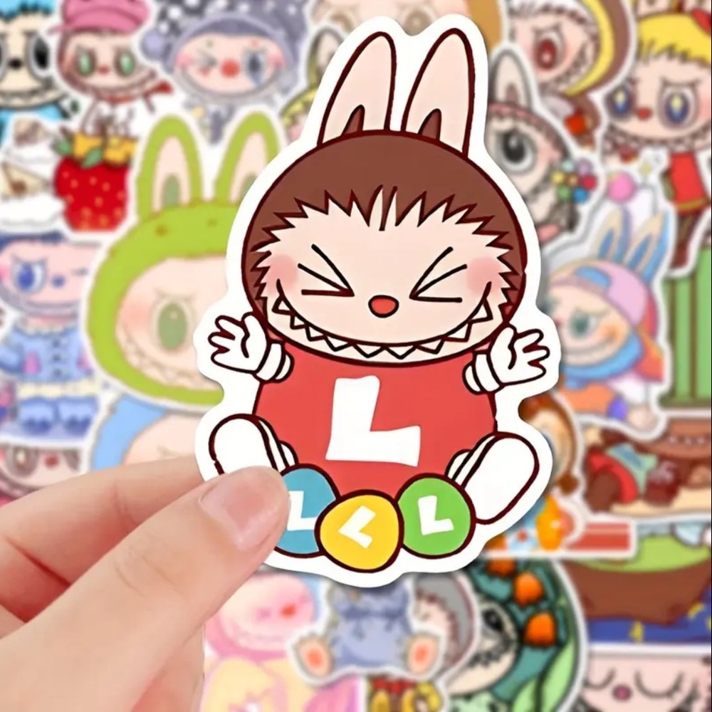 Labubu Monster Character Vinyl Waterproof Stickers (22‎ Piece) SO SO CUTE!!! - Picture 2 of 7